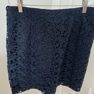 Banana Republic Navy Lace Skirt